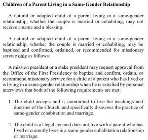 Full text of the policy regarding children of same-sex couples.